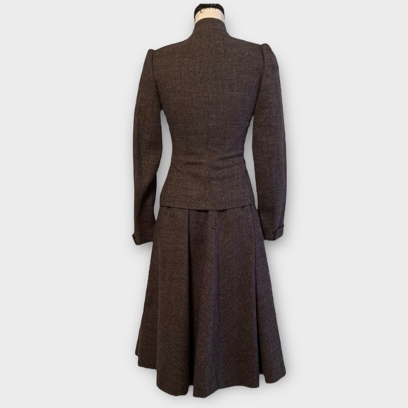 Vintage LUBA Tweed Wool Dress Skirt Suit - Picture 4 of 14